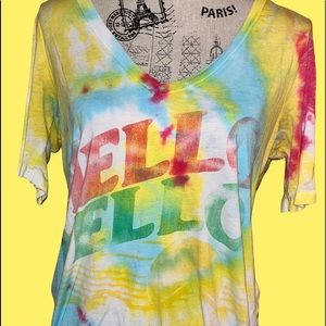 Reworked Chaser V neck T shirt sz M